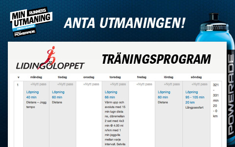 Våra träningsprogram för Lidingöloppet
