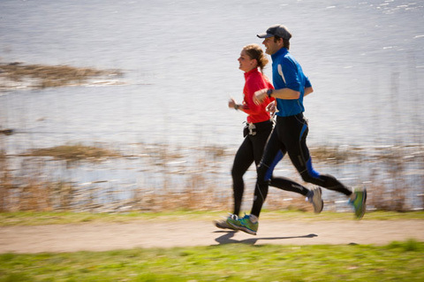 Spring lite fartlek med vännerna i helgen