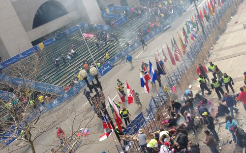 Bomber exploderade vid Boston Marathon