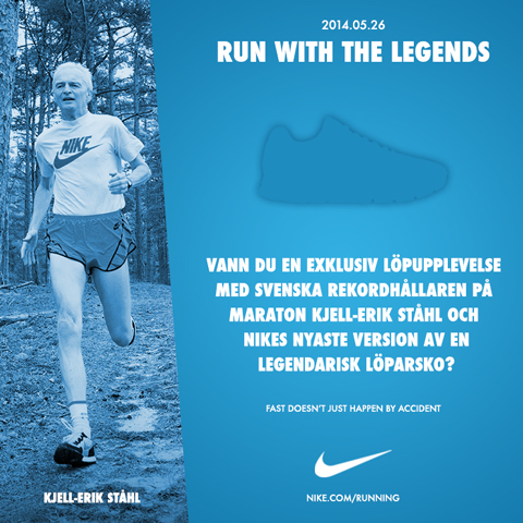 Vann du plats till Run with the legends?