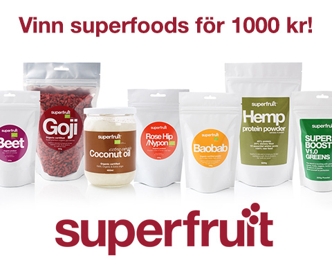 Vinn 1 000 kr superfoods från Superfruit