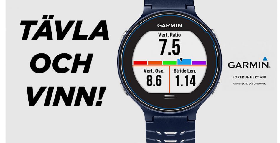 Var det du som vann Garmin Forerunner 630?