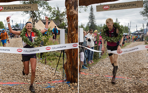 Ida Nilsson och Anders Kleist vann Axa Fjällmaraton