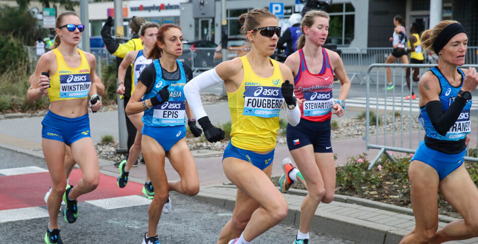 Charlotta och David imponerade på VM i halvmaraton