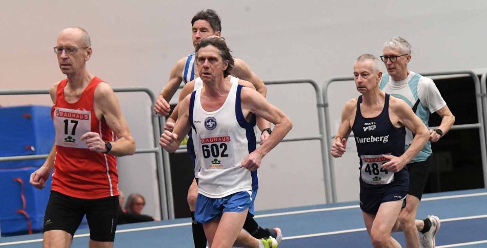 Löpare på veteran-SM i friidrott.